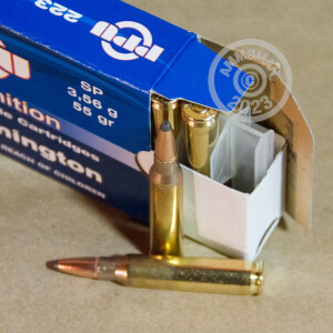 A photo of a box of Prvi Partizan ammo in 223 Remington.