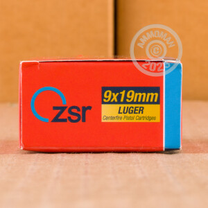 Image of ZSR Ammunition 9mm Luger pistol ammunition.