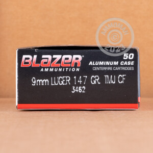 Photo of 9mm Luger TMJ ammo by Blazer for sale at AmmoMan.com.