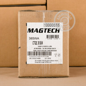 Image of the 38 S&W MAGTECH 146 GRAIN LRN (50 ROUNDS) available at AmmoMan.com.