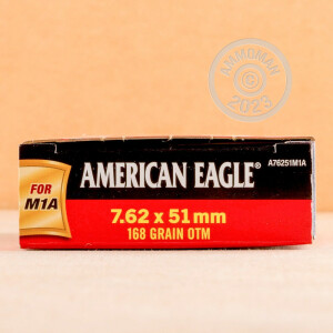 Image of the 7.62X51MM FEDERAL AMERICAN EAGLE 168 GRAIN OPEN TIP MATCH (20 ROUNDS) available at AmmoMan.com.