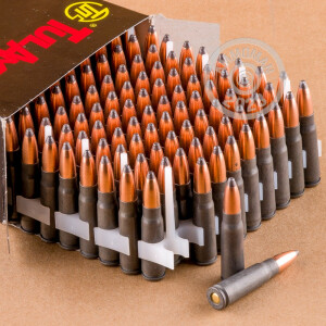 Photo detailing the 7.62X39 TULA 154 GRAIN SOFT POINT (100 ROUNDS) for sale at AmmoMan.com.