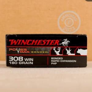 Image of the 308 WIN WINCHESTER POWER MAX BONDED 180 GRAIN PHP (200 ROUNDS) available at AmmoMan.com.
