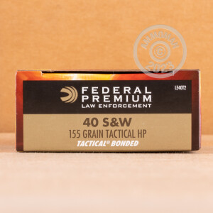 Image of .40 S&W FEDERAL TACTICAL BONDED 155 GRAIN JHP (50 ROUNDS)