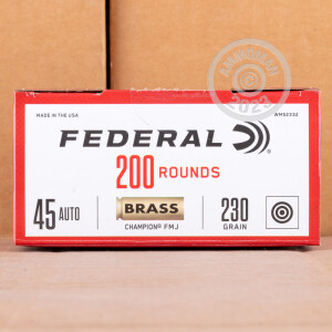 Image of 45 ACP FEDERAL CHAMPION 230 GRAIN FMJ (1000 ROUNDS)