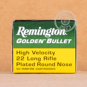 Image of 22 LR REMINGTON GOLDEN BULLET 40 GRAIN PLATED ROUND NOSE (500 ROUNDS)