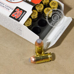 Image of .45 Automatic ammo by PowRBall Ammunition that's ideal for home protection.