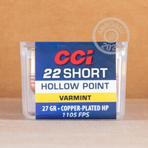 Image of the 22 Short - 27 gr CPCHP HV - CCI - 500 Rounds available at AmmoMan.com.