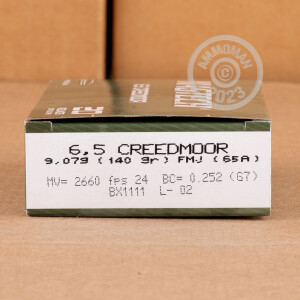 Image of 6.5MM CREEDMOOR ammo by Magtech that's ideal for precision shooting, training at the range.