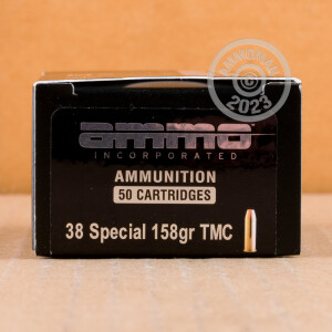 Image of Ammo Incorporated 38 Special pistol ammunition.