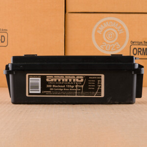Photo of 300 AAC Blackout Hollow-Point Boat Tail (HP-BT) ammo by Ammo Incorporated for sale.
