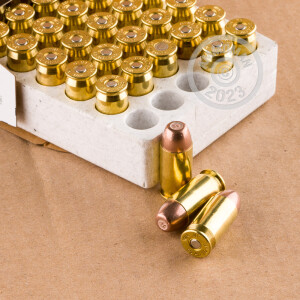 Image of the 45 ACP +P WINCHESTER RANGER 175 GRAIN FRANGIBLE (500 ROUNDS) available at AmmoMan.com.