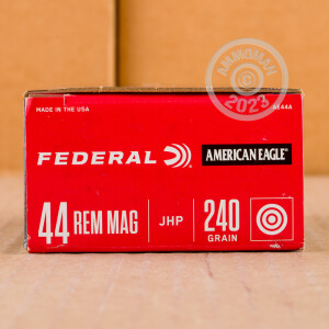 Image of the 44 MAGNUM FEDERAL AMERICAN EAGLE 240 GRAIN JHP (50 ROUNDS) available at AmmoMan.com.