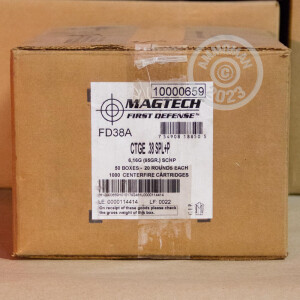 Image of the .38 SPECIAL +P MAGTECH FIRST DEFENSE 95 GRAIN SCHP (20 ROUNDS) available at AmmoMan.com.