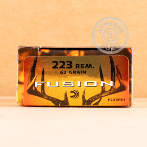 Image of 223 Remington ammo by Federal that's ideal for whitetail hunting.
