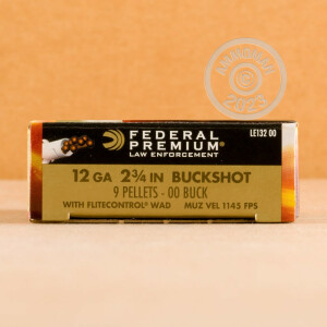 Image of the 12 GAUGE FEDERAL TACTICAL 00 BUCKSHOT (250 ROUNDS) available at AmmoMan.com.