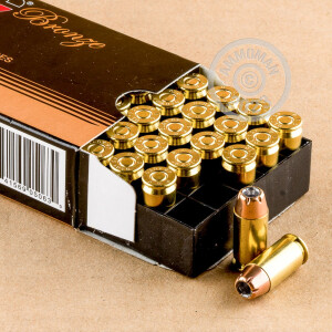 Photograph showing detail of 45 ACP PMC 185 GRAIN JHP (50 ROUNDS)