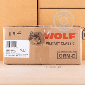 Photo detailing the .308 WOLF 140 GRAIN SOFT POINT (500 ROUNDS) for sale at AmmoMan.com.