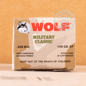 Image of .308 WOLF 140 GRAIN SOFT POINT (500 ROUNDS)