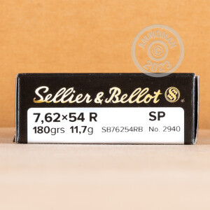 Image of 7.62X54R SELLIER & BELLOT 180 GRAIN SP (20 ROUNDS)