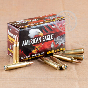 Image of Federal 223 Remington rifle ammunition.
