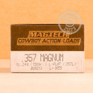 Photo detailing the 357 MAGNUM MAGTECH 158 GRAIN LFN (50 ROUNDS) for sale at AmmoMan.com.