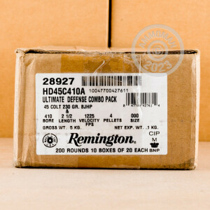 Image of the 410 BORE REMINGTON ULTIMATE DEFENSE COMBO PACK 45 COLT (20 ROUNDS) available at AmmoMan.com.