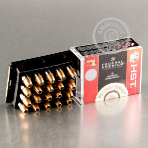 Photo detailing the 9MM FEDERAL PERSONAL DEFENSE MICRO HST 150 GRAIN JHP (200 ROUNDS) for sale at AmmoMan.com.