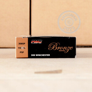 Photograph showing detail of 308 WIN PMC BRONZE HUNTING 150 GRAIN PSP (20 ROUNDS)