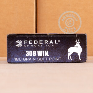 Image of the 308 WIN FEDERAL POWER SHOK 180 GRAIN SP (200 ROUNDS) available at AmmoMan.com.