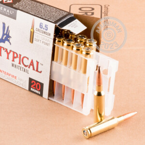 Image of 6.5MM CREEDMOOR ammo by Federal that's ideal for whitetail hunting.