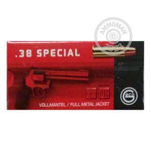Photo of 38 Special FMJ ammo by GECO for sale at AmmoMan.com.