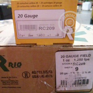 Great ammo for upland bird hunting, these Rio Ammunition rounds are for sale now at AmmoMan.com.