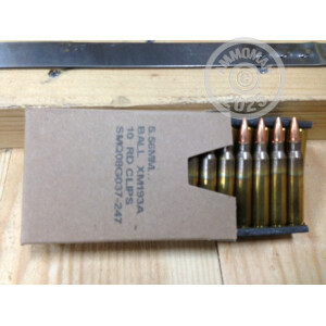 Image detailing the brass case on the Federal ammunition.