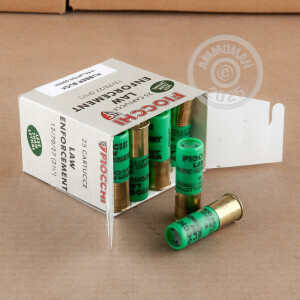 Photo detailing the 12 GAUGE FIOCCHI LE 2-3/4" **RUBBER** (250 SHELLS) for sale at AmmoMan.com.