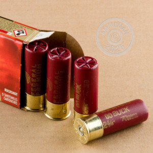  00 BUCK shotgun rounds for sale at AmmoMan.com - 5 rounds.