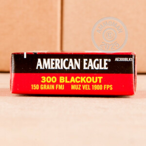 Image of the 300 AAC BLACKOUT FEDERAL AMERICAN EAGLE 150 GRAIN FMJ (500 ROUNDS) available at AmmoMan.com.