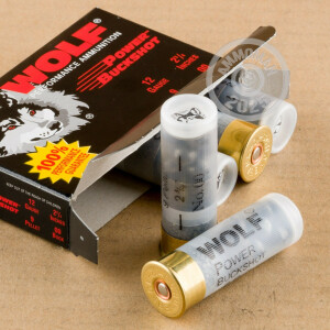 Image of 12 GAUGE WOLF POWER BUCKSHOT 2-3/4" 00 BUCK (5 ROUNDS)