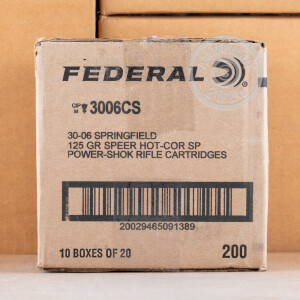 Image of 30-06 FEDERAL POWER-SHOK 125 GRAIN SP (20 ROUNDS)