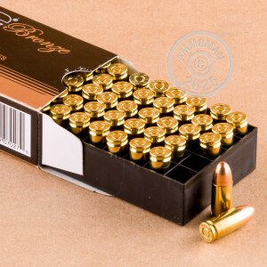 Image of PMC 9mm Luger pistol ammunition.