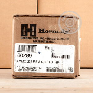 Image of 223 REM HORNADY MATCH 68 GRAIN HP-BT (20 ROUNDS)