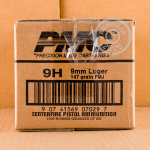 Image of the 9MM PMC 147 GRAIN FMJ (1000 ROUNDS) available at AmmoMan.com.