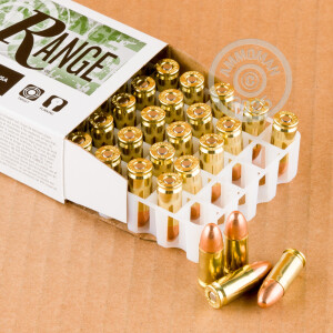 Photograph showing detail of 9MM REMINGTON RANGE 115 GRAIN FMJ (1000 ROUNDS)