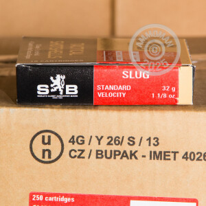 Image of 12 GAUGE SELLIER & BELLOT SV TACTICAL SLUG (250 ROUNDS)