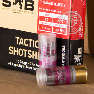 Photo detailing the 12 GAUGE SELLIER & BELLOT SV TACTICAL SLUG (250 ROUNDS) for sale at AmmoMan.com.