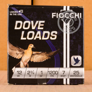 Photograph showing detail of 12 GAUGE FIOCCHI 2-3/4" 1 OZ. #7 STEEL SHOT (250 ROUNDS)