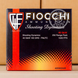 Image of 40 S&W FIOCCHI SHOOTING DYNAMICS 165 GRAIN FMJ-TC (250 ROUNDS)