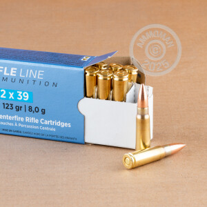 Photo detailing the 7.62X39 PRVI PARTIZAN 123 GRAIN FMJ (20 ROUNDS) for sale at AmmoMan.com.