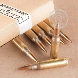 Photo detailing the 308 WIN SURPLUS HIRTENBERGER 146 GRAIN FMJ (240 ROUNDS) for sale at AmmoMan.com.