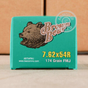 Image of the 7.62X54R BROWN BEAR 174 GRAIN FMJ (20 ROUNDS) available at AmmoMan.com.